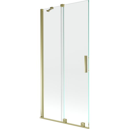 Mexen Velar 2-wing bathtub screen Sliding 95 x 150 cm, transparent, gold - 896-095-000-01-50