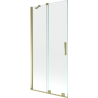 Mexen Velar 2-wing sliding bath screen 95 x 150 cm, transparent, gold - 896-095-000-01-50