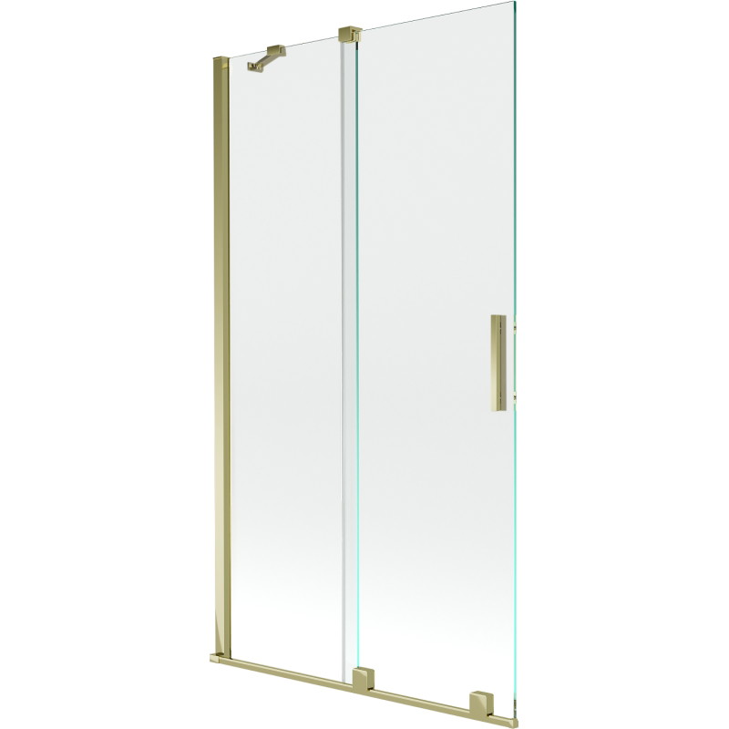 Mexen Velar 2-wing sliding bathtub screen 100 x 150 cm, transparent, gold - 896-100-000-01-50