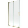 Mexen Velar 2-Panel Sliding Bathtub Screen 100 x 150 cm, Transparent, Gold - 896-100-000-01-50