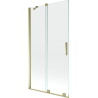 Mexen Velar 2-wing bathtub screen Sliding 100 x 150 cm, transparent, gold - 896-100-000-01-50