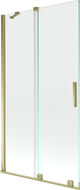 Mexen Velar 2-wing bathtub screen Sliding 100 x 150 cm, transparent, gold - 896-100-000-01-50
