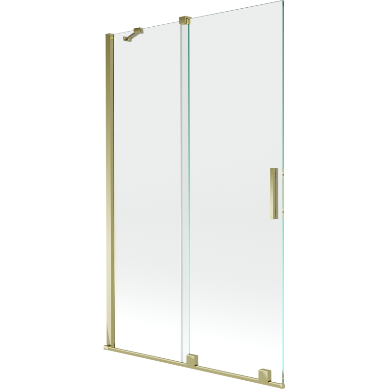 Mexen Velar 2-panel sliding bath screen 110 x 150 cm, transparent, gold - 896-110-000-01-50