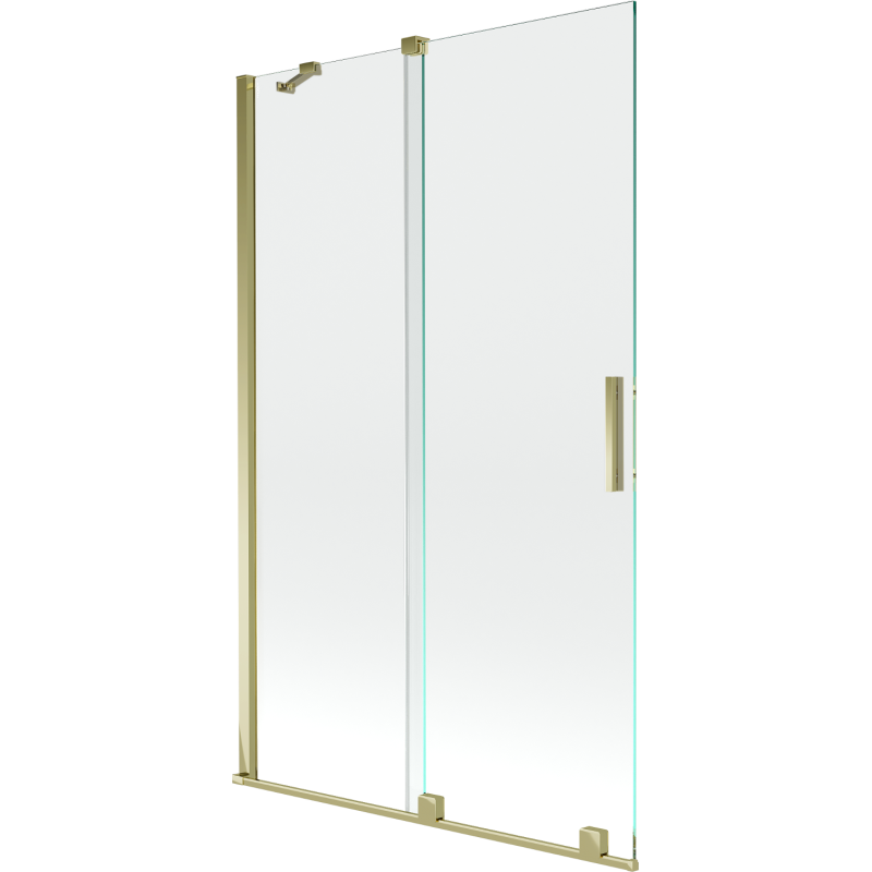 Mexen Velar 2-wing bathtub screen Sliding 110 x 150 cm, transparent, gold - 896-110-000-01-50