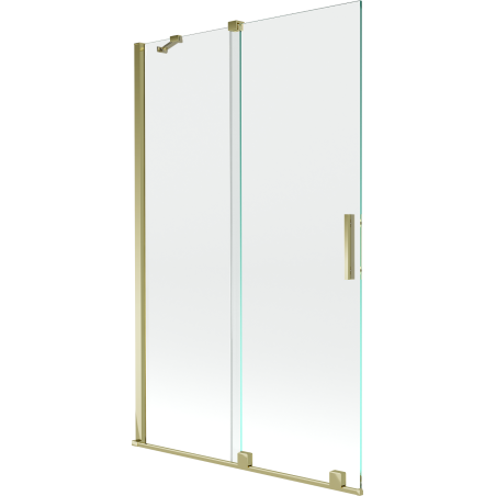 Mexen Velar 2-panel sliding bath screen 110 x 150 cm, transparent, gold - 896-110-000-01-50