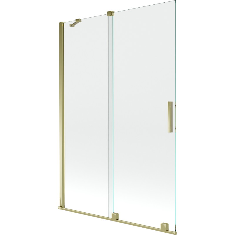 Mexen Velar 2-panel sliding bathtub screen 120 x 150 cm, transparent, gold - 896-120-000-01-50