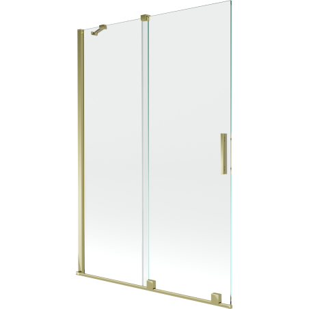 Mexen Velar 2-panel sliding bath screen 120 x 150 cm, transparent, gold - 896-120-000-01-50