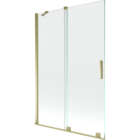 Mexen Velar 2-wing bathtub screen Sliding 120 x 150 cm, transparent, gold - 896-120-000-01-50
