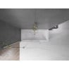 Mexen Velar 2-panel sliding bath screen 120 x 150 cm, transparent, gold - 896-120-000-01-50
