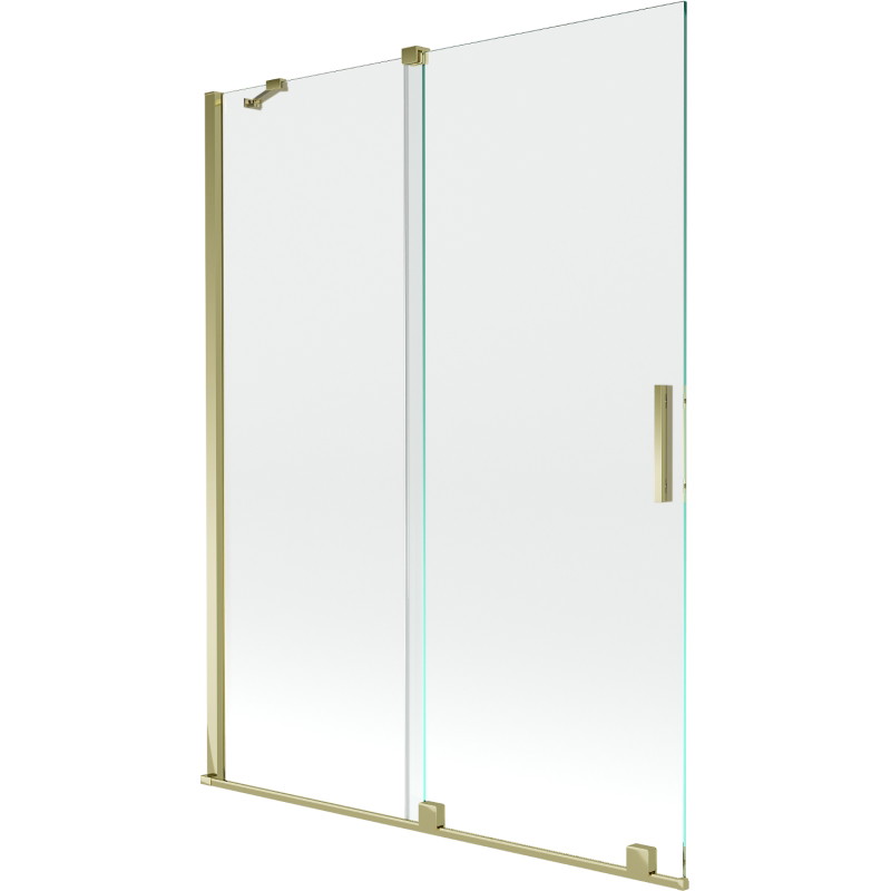 Mexen Velar 2-panel sliding bathtub screen 130 x 150 cm, transparent, gold - 896-130-000-01-50