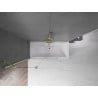 Mexen Velar 2-panel sliding bath screen 130 x 150 cm, transparent, gold - 896-130-000-01-50