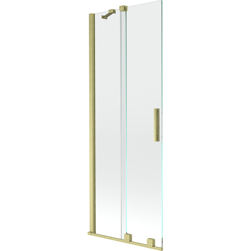 Mexen Velar 2-panel sliding bath screen 70 x 150 cm, transparent, brushed gold - 896-070-000-01-55