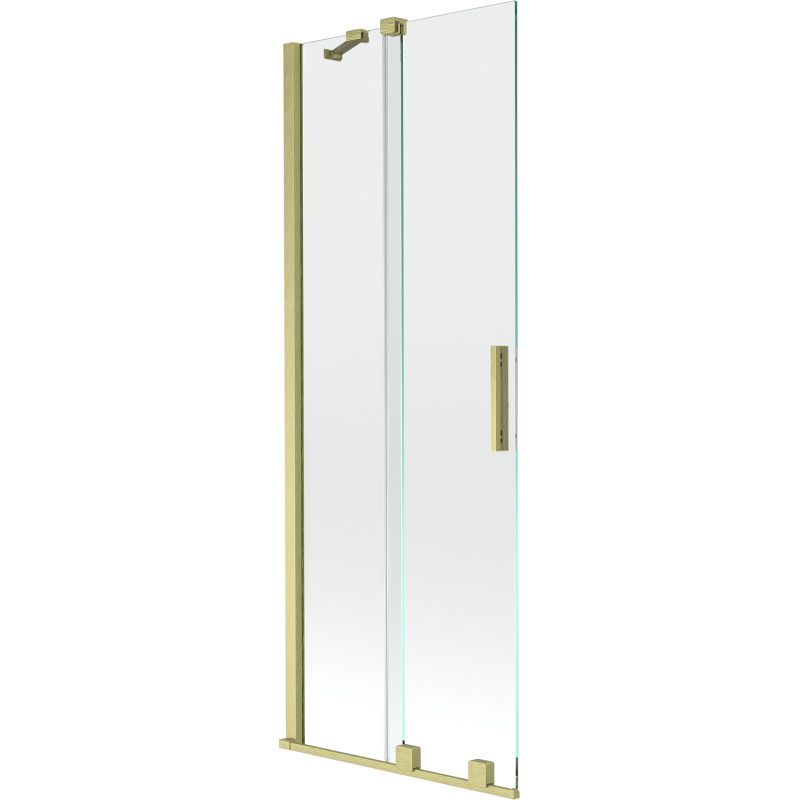 Mexen Velar 2-panel sliding bathtub screen 70 x 150 cm, transparent, brushed gold - 896-070-000-01-55
