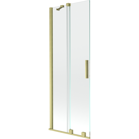 Mexen Velar 2-panel sliding bath screen 70 x 150 cm, transparent, brushed gold - 896-070-000-01-55