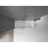 Mexen Velar 2-wing sliding bathtub screen 95 x 150 cm, transparent, brushed gold - 896-095-000-01-55