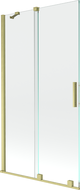 Mexen Velar 2-wing bathtub screen Sliding 100 x 150 cm, transparent, brushed gold - 896-100-000-01-55