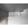 Mexen Velar 2-panel sliding bathtub screen 100 x 150 cm, transparent, brushed gold - 896-100-000-01-55