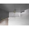 Mexen Velar 2-wing Sliding Bath Screen 100 x 150 cm, Transparent, Brushed Gold - 896-100-000-01-55