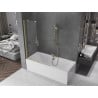Mexen Velar 2-panel sliding bath screen 110 x 150 cm, transparent, brushed gold - 896-110-000-01-55