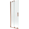 Mexen Velar 2-panel sliding bath screen 70 x 150 cm, transparent, rose gold - 896-070-000-01-60