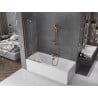 Mexen Velar 2-wing bathtub screen Sliding 70 x 150 cm, transparent, Rose gold - 896-070-000-01-60
