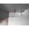 Mexen Velar 2-wing bathtub screen Sliding 70 x 150 cm, transparent, Rose gold - 896-070-000-01-60