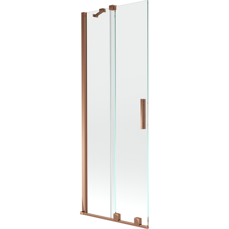 Mexen Velar 2-wing sliding bathtub screen 75 x 150 cm, transparent, rose gold - 896-075-000-01-60