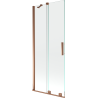 Mexen Velar 2-panel sliding bath screen 80 x 150 cm, transparent, rose gold - 896-080-000-01-60