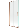 Mexen Velar 2-wing bathtub screen Sliding 85 x 150 cm, transparent, Rose gold - 896-085-000-01-60