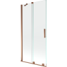 Mexen Velar 2-panel sliding bath screen 95 x 150 cm, transparent, rose gold - 896-095-000-01-60