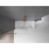 Mexen Velar 2-panel sliding bathtub screen 110 x 150 cm, transparent, rose gold - 896-110-000-01-60