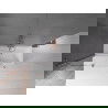 Mexen Velar 2-wing bathtub screen Sliding 130 x 150 cm, transparent, Rose gold - 896-130-000-01-60