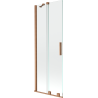 Mexen Velar 2-panel sliding bath screen 70 x 150 cm, transparent, brushed copper - 896-070-000-01-65