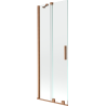 Mexen Velar 2-wing sliding bathtub screen 70 x 150 cm, transparent, brushed copper - 896-070-000-01-65
