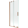 Mexen Velar 2-panel sliding bath screen 80 x 150 cm, transparent, brushed copper - 896-080-000-01-65