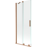 Mexen Velar 2-wing bathtub screen Sliding 80 x 150 cm, transparent, brushed copper - 896-080-000-01-65