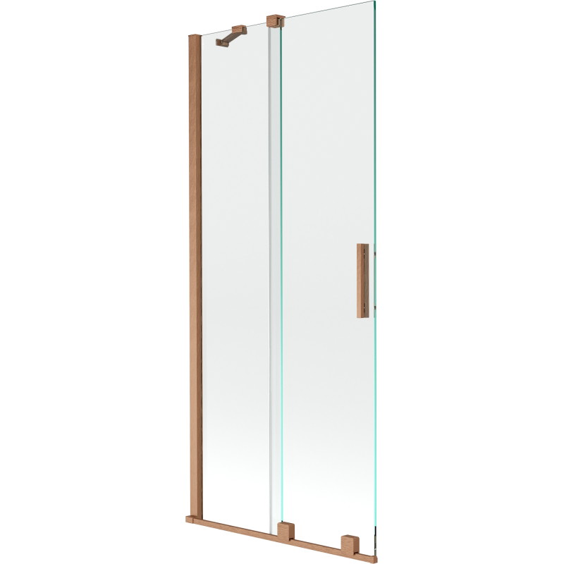 Mexen Velar bathtub screen 2-panel sliding 85 x 150 cm, transparent, brushed copper - 896-085-000-01-65