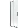 Mexen Velar 2-panel sliding bathtub screen 75 x 150 cm, transparent, brushed gun gray - 896-075-000-01-66