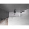 Mexen Velar 2-panel retractable bath screen 75 x 150 cm, transparent, brushed gun gray - 896-075-000-01-66