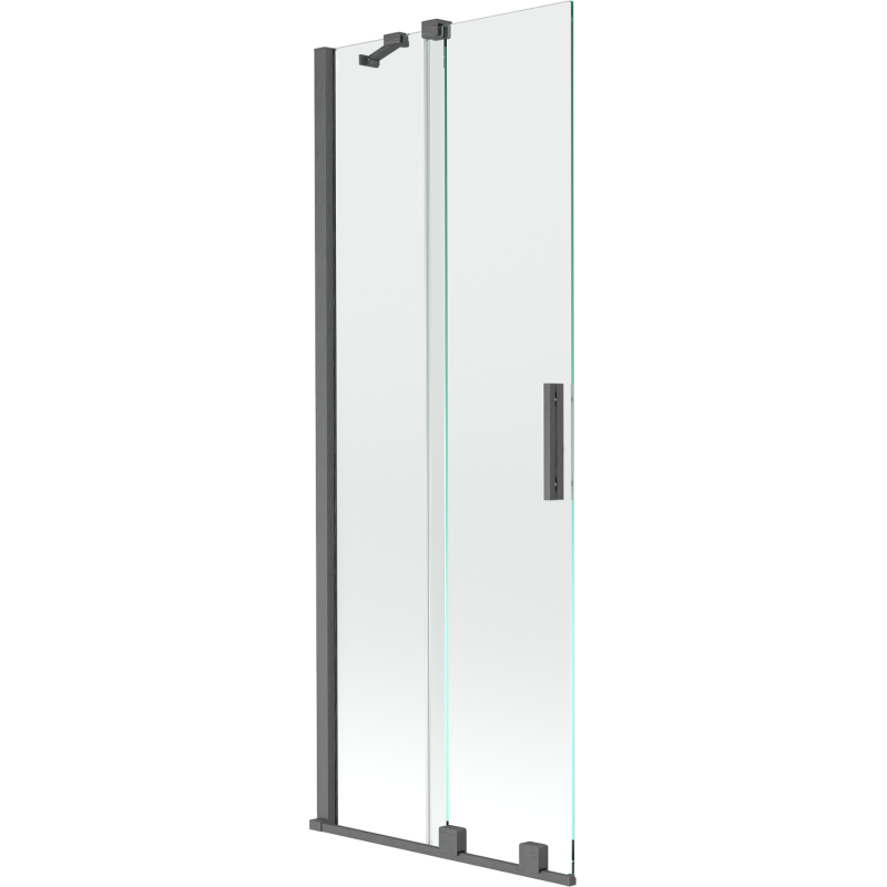 Mexen Velar 2-panel sliding shower screen 70 x 150 cm, transparent, brushed gun gray - 896-070-000-01-66