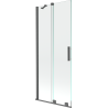 Mexen Velar 2-panel sliding shower screen 85 x 150 cm, transparent, brushed gun gray - 896-085-000-01-66