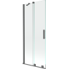 Mexen Velar 2-panel Sliding Bathtub Screen 80 x 150 cm, Transparent, Brushed Gun Gray - 896-080-000-01-66