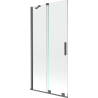 Mexen Velar 2-panel sliding bathtub screen 90 x 150 cm, transparent, brushed gun gray - 896-090-000-01-66
