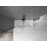 Mexen Velar 2-panel sliding bathtub screen 90 x 150 cm, transparent, brushed gun gray - 896-090-000-01-66