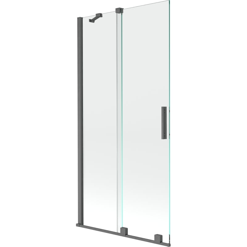 Mexen Velar 2-panel sliding bathtub screen 95 x 150 cm, transparent, gun gray brushed - 896-095-000-01-66