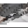 Mexen Velar 2-wing bathtub screen Sliding 95 x 150 cm, transparent, brushed gun gray - 896-095-000-01-66