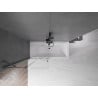 Mexen Velar 2-panel sliding bathtub screen 95 x 150 cm, transparent, gun gray brushed - 896-095-000-01-66