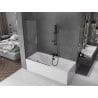 Mexen Velar 2-wing sliding shower screen 110 x 150 cm, transparent, brushed gun gray - 896-110-000-01-66