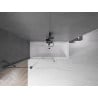 Mexen Velar 2-wing sliding bathtub screen 110 x 150 cm, transparent, brushed gun gray - 896-110-000-01-66