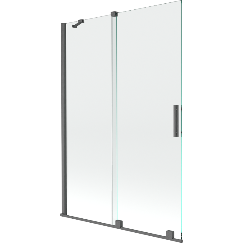 Mexen Velar 2-wing sliding shower screen 120 x 150 cm, transparent, gun gray brushed - 896-120-000-01-66